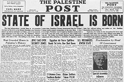Headline: State of Israel Is Born