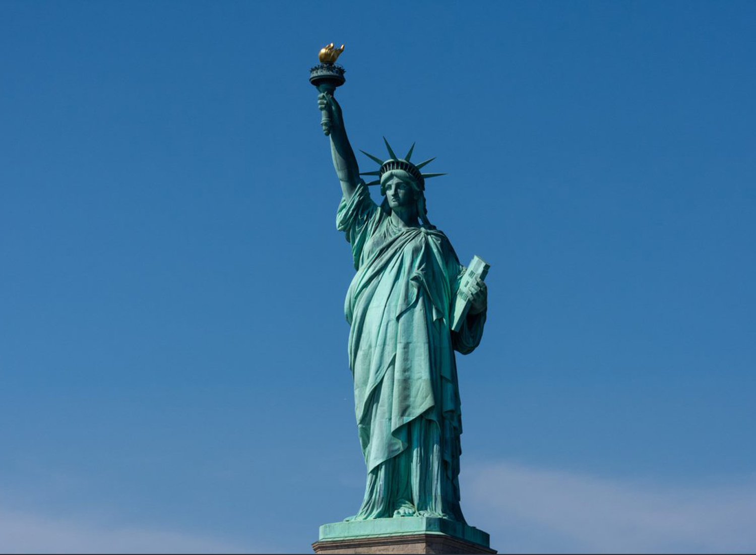 The statue of liberty